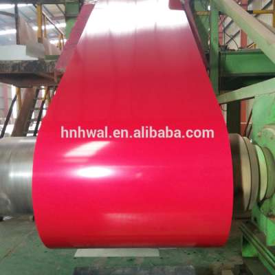 PPG red color coated long span aluminium roofing sheet in low price