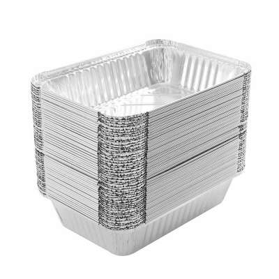 1000ml Disposable Rectangular  aluminum foil tray with lid for baking